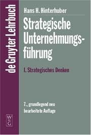 Tapa de Strategische Unternehmungsf]hrung: Vol. 1