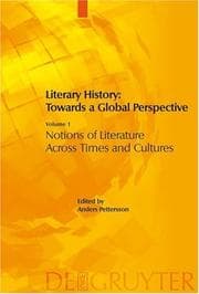 Tapa de Literary history