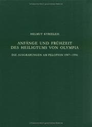 Tapa de Anfange Und Frughzeit Des Heiligtums Von Olympia