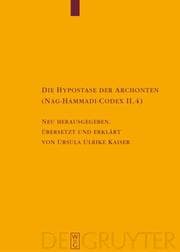 Tapa de Die Hypostase Der Archonten (Text Und Untersuchungen Zur Geschichte Der Altchristlichen Literatur) (Text Und Untersuchungen Zur Geschichte Der Altchristlichen Literatur)