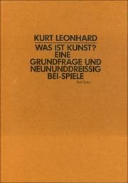 Tapa de Was ist Kunst. Eine Grundfrage und neununddreißig Bei- Spiele