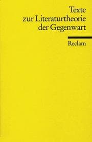 Tapa de Texte zur Literaturtheorie der Gegenwart