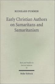 Tapa de Early Christian authors on Samaritans and Samaritanism
