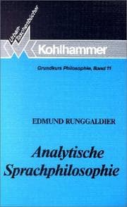 Tapa de Analytische Sprachphilosophie. ( Grundkurs Philosophie, 11)