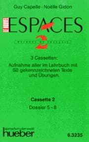 Tapa de Le Nouvel Espaces, Dossiers 5-8, 1 Cassette