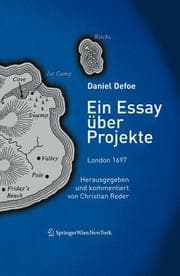 Tapa de Ein Essay über Projekte