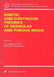 Tapa de Kinetic and Continuum Theories of Granular and Porous Media