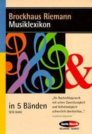 Tapa de Brockhaus Riemann Musiklexikon. Buch und CD- ROM für Windows ab 3.1/95/98/ ME/ NT oder 2000. A - D / E - K / L - Q / R - Z. Ergänzungsband A - Z