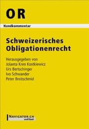 Tapa de Schweizerisches Obligationenrecht , Handkommentar