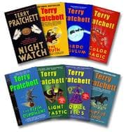 Tapa de Pratchett Fiction Collection Eight-Book Set (Night Watch, Truth, Carpe Jugulum, Color of Magic, Fifth Elephant, Light Fantastic, Equal Rights, Thief of Time)