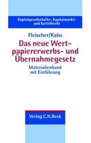 Tapa de Das neue Wertpapiererwerbs- und Übernahmegesetz