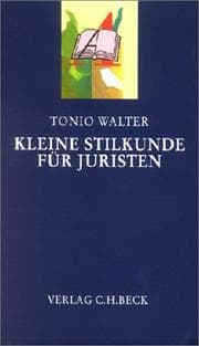 Tapa de Kleine Stilkunde für Juristen