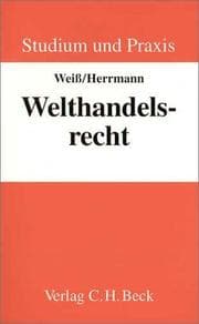 Tapa de Welthandelsrecht