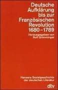 Tapa de Hansers Sozialgeschichte der deutschen Literatur 03. Deutsche Aufklärung bis zur Französischen Revolution. 1680 - 1789