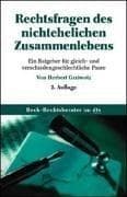 Tapa de Rechtsfragen des nichtehelichen Zusammenlebens
