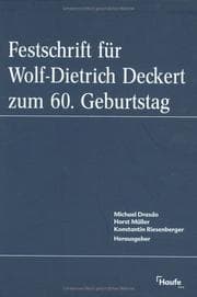 Tapa de Festschrift für Wolf-Dietrich Deckert zum 60. Geburtstag
