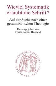 Tapa de Wieviel Systematik erlaubt die Schrift? Auf der Suche nach einer gesamtbiblischen Theologie