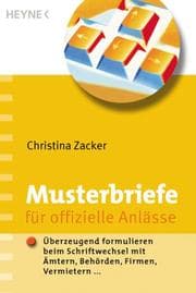 Tapa de Musterbriefe für alle Anlässe