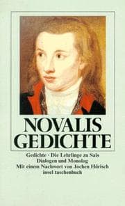 Tapa de Gedichte. Die Lehrlinge zu Sais. Dialogen und Monolog