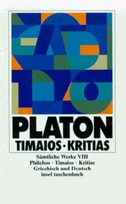 Tapa de Sämtliche Werke 08. Philebos. Timaios. Kritias