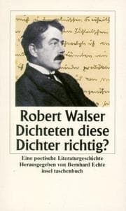 Tapa de Dichteten diese Dichter richtig? Eine poetische Literaturgeschichte