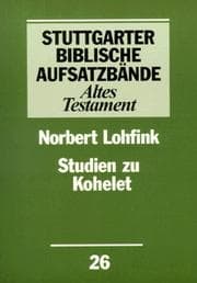 Tapa de Stuttgarter Biblische Aufsatzbände, Altes Testament, Bd.26, Studien zu Kohelet