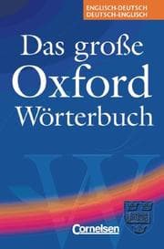 Tapa de Das grosse Oxford Wörterbuch für Schule und Beruf
