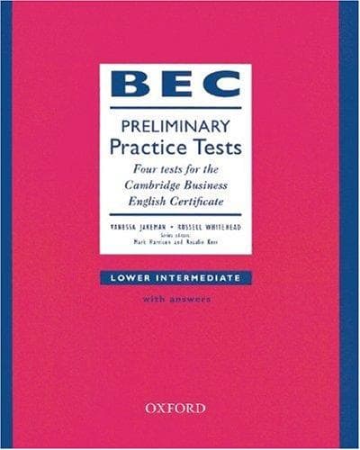 Tapa de BEC Practice Tests, Tests with Key
