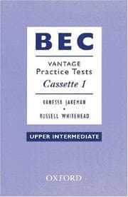 Tapa de BEC Vantage Practice Tests, Upper Intermediate