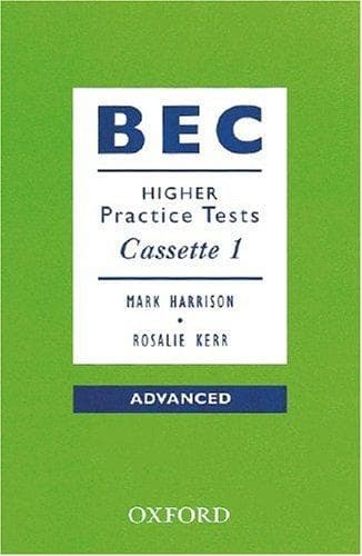 Tapa de BEC Practice Tests, 1 Cassette