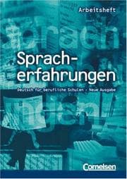 Tapa de Spracherfahrungen, neue Rechtschreibung, Neue Ausgabe, Arbeitsheft