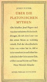 Tapa de Über die platonischen Mythen