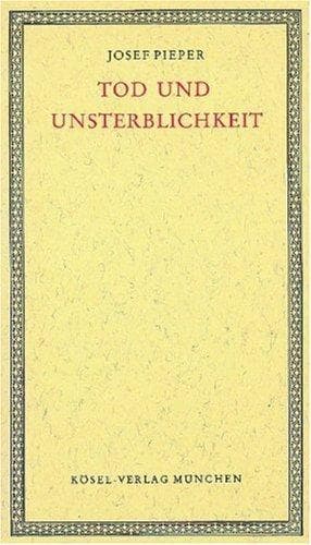 Tapa de Tod und Unsterblichkeit.