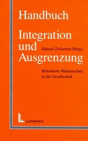 Tapa de Handbuch Integration und Ausgrenzung. Behinderte Menschen in der Gesellschaft