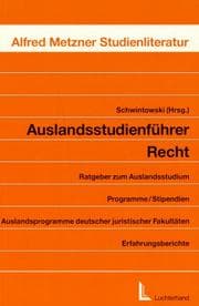 Tapa de Auslandsstudienführer Recht