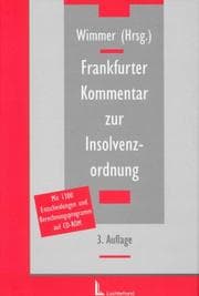 Tapa de Frankfurter Kommentar Zur Insolvenzordnung