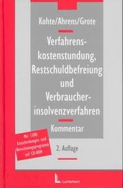 Tapa de Verfahrenskostenstundung, Restschuldbefreiung und Verbraucherinsolvenzverfahren
