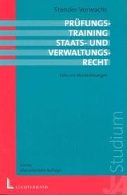 Tapa de Prüfungstraining Staatsrecht und Verwaltungsrecht, 2 Bde., Bd.2, Fälle mit Musterlösungen