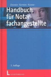 Tapa de Handbuch für Notarfachangestellte