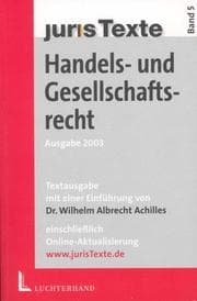 Tapa de Handels- und Gesellschaftsrecht