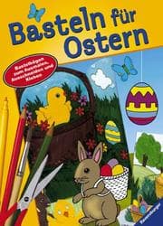 Tapa de Basteln für Ostern. Bastelbögen zum Ausmalen, Ausschneiden und Kleben.
