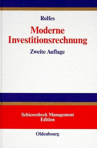 Tapa de Moderne Investitionsrechnung