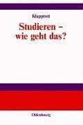Tapa de Studieren - wie geht das?