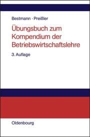 Tapa de Übungsbuch Zum Kompendium der Betriebswirtschaftslehre