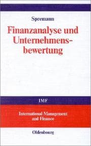 Tapa de Finanzanalyse und Unternehmensbewertung