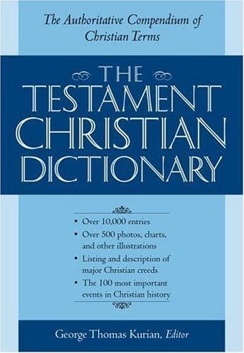 Tapa de The Testament Christian dictionary