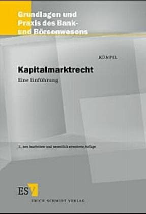 Tapa de Kapitalmarktrecht. Eine Einführung