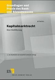 Tapa de Kapitalmarktrecht. Eine Einführung