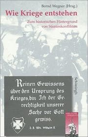 Tapa de Wie Kriege entstehen