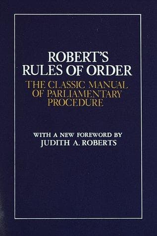Tapa de Robert's Rules of Order